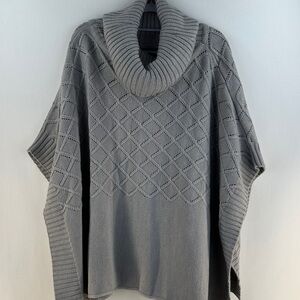 Madison 88 Cowl Neck Poncho Knit Sweater